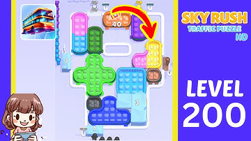 Sky Rush Traffic Puzzle Level 200 Solution Walkthrough