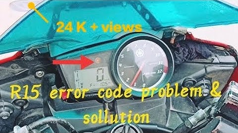 Yamaha r15 || engine warning light on || speedometer problem || speed sensor || problem & sollution