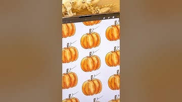 How to draw a pumpkin halloween on procreate best digital watercolor  #procreate #digitalart #art