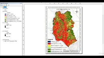 NDVI with class range in ArcGIS || Suitable (NDVI) ranges identified for the land cover classes