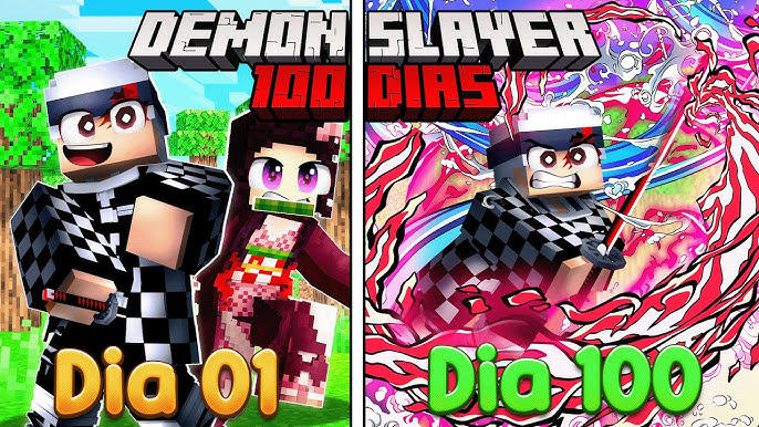 Apenas um Bloco de Demon Slayer Versão Oni! 