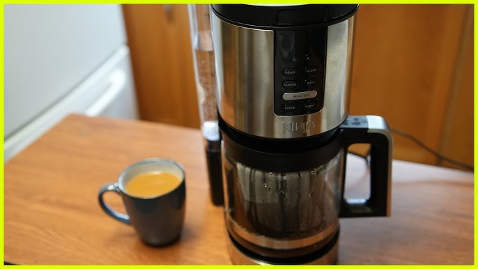  Ninja DCM201 14 Cup , Programmable Coffee Maker XL Pro with  Permanent Filter, 2 Brew Styles Classic & Rich, 4 Programs Small Batch,  Delay Brew, Freshness Timer & Keep Warm, Stainless