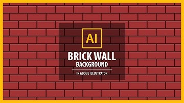 How to Create BRICK WALL Background in Adobe Illustrator - Vector Tutorial