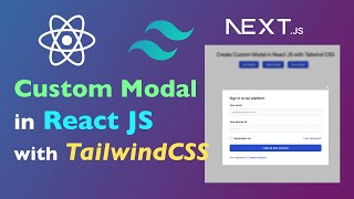 Create Custom Modal in React with Tailwind CSS | Modal in NextJS with Tailwind