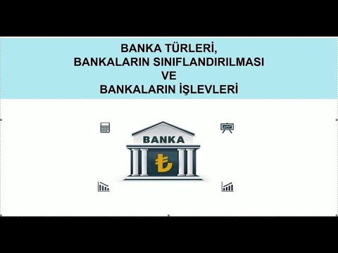 Banka Türleri, Bankaların Sınıflandırılması ve İşlevleri