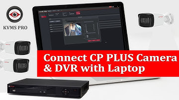 How we can access CPPLUS cctv camera in a laptop or computer through internet? KVMS Pro software