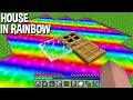 ILLEGAL super SECRET HOUSE in RAINBOW LIQUID in Minecraft ! STRANGEST SECRET HOUSE !