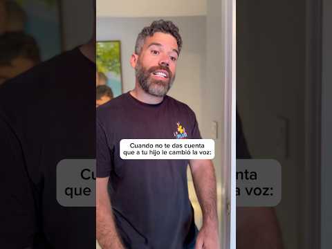 Cuando no te das cuenta que a tu hijo le cambio la voz 🥺