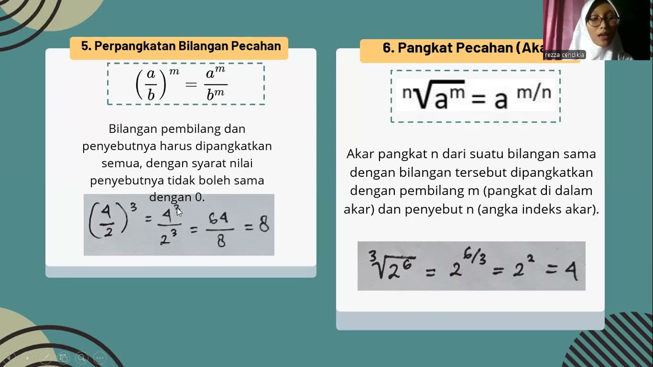 KONSEP DASAR EKSPONEN || Rezza Cendikia Dien Putri 24/12B