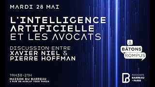 Replay : l'IA et les avocats, une discussion entre Xavier Niel et Pierre Hoffman