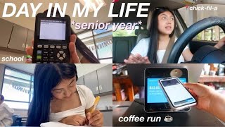 A Day In My Life Senior Year Grabbing Coffee , Drive With Me, School Vlog