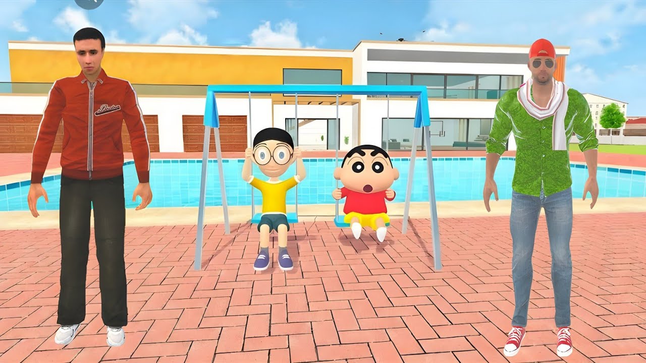 🎬কে বসবে দোলনায়? 🤔 সিনচেন VS নোবিতা বড় ঝামেলা 😡😂 | Kids Funny Story 🎈