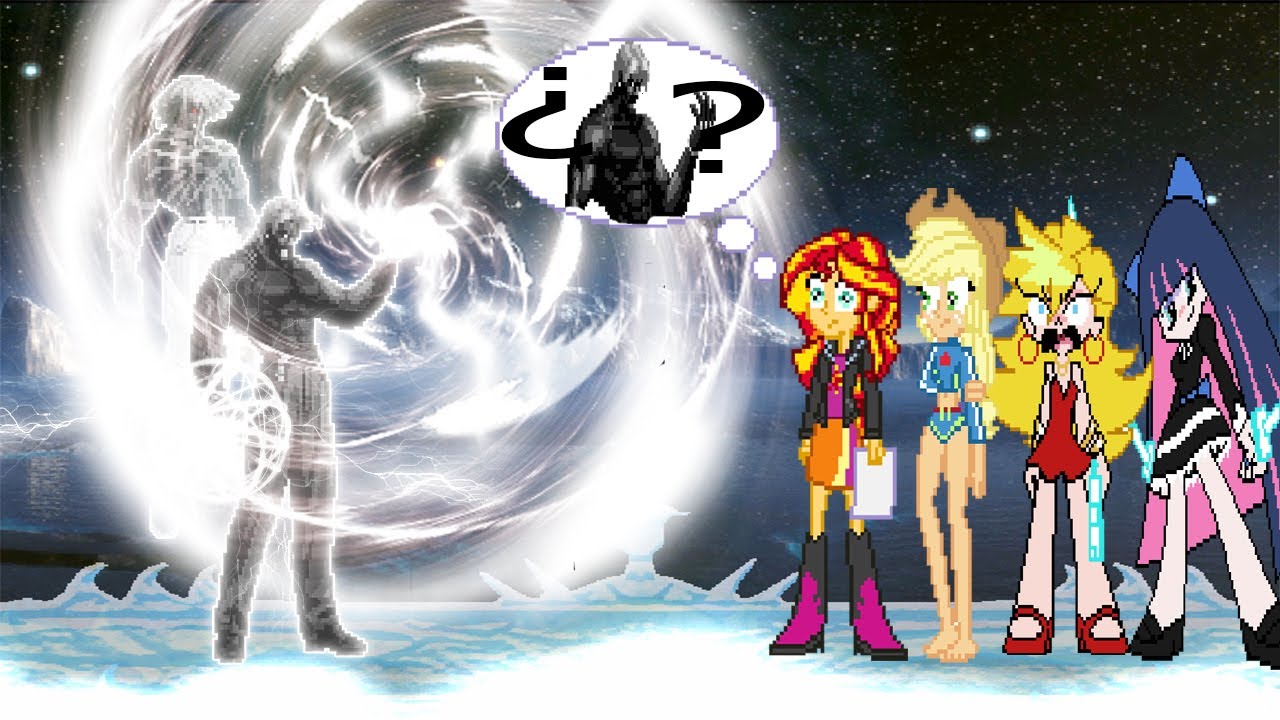 KOF MUGEN Omega Rugal Black!? VS SUNSET,APPLEJACK,PANTY Y STOCKING(especial subs 737 )