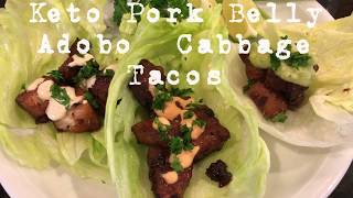 Keto Recipes - Pork Belly Adobo Keto Tacos