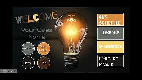 LIGHTBULB EDITABLE WEEKLY lesson plan template for ONLINE LEARNING using Google Slides