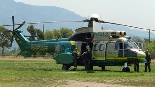 AS332 Super Puma Airbus H215 Eurocopter N951LB (N950SG Crashed) L. A.  County Sheriff American Heroes - YouTube