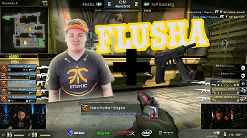 Flusha INSANE 4 kill spree! - Fnatic vs NiP, Dreamhack Summer 2015