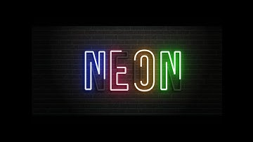 How to Make Intro Neon Text Animation In Kinemaster