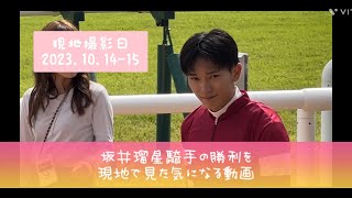 女性必見✨坂井瑠星騎手の勝利を現地で見た気になる動画…2023.10.14-15