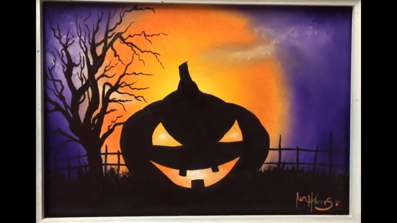 #12. How to paint a Halloween pumpkin for beginners (acrylic)