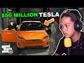 Stealing a P50 Million TESLA "Self Driving Car"!! (sobrang intense) | Gta 5 Roleplay