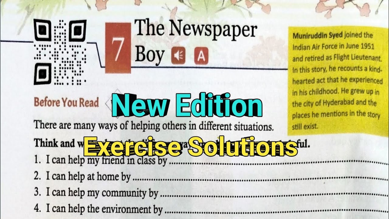 The Newspaper Boy Question Answer Class 5 l Gulmohar Golden Jubilee Edition Class 5th