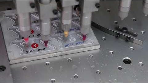 ZY-P08D Automatic PVC dripping machine for PVC keychains