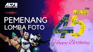 Pemenang Lomba Foto Karakter HUT ke 45 PT. ALTRAK 1978