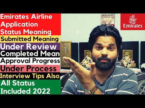 Emirates Airline Application Status Meaning | All Status | Under Review | Completed + Interview Tips