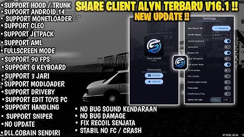 SHARE CLIENT ALYN V16.1 TERBARU !! | GTA SAMP ANDROID