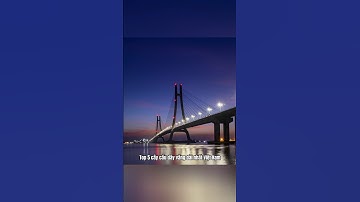 Top 5 cây cầu dây văng dài nhất Việt Nam