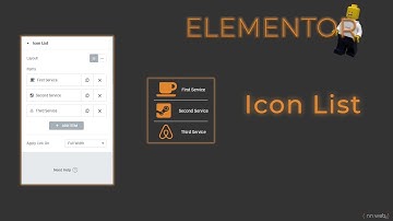 Elementor Elements - Icon list | Explained