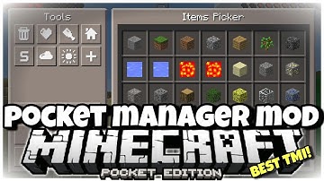 [0.14.0] Minecraft PE - BEST TMI MOD EVER!! - Pocket Manager Mod Showcase