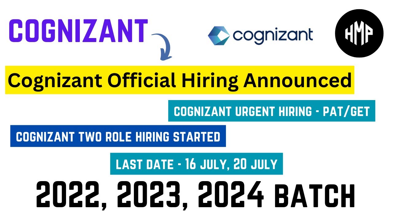 Cognizant Superset Hiring Announcement | Cognizant hiring 2024 batch ...