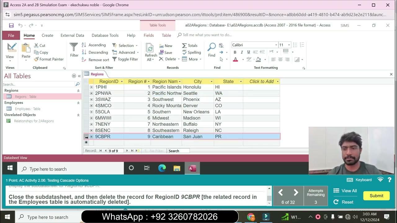 Access 2A and 2B Simulation Exam | Access Chapter 1 Simulation Exam ...