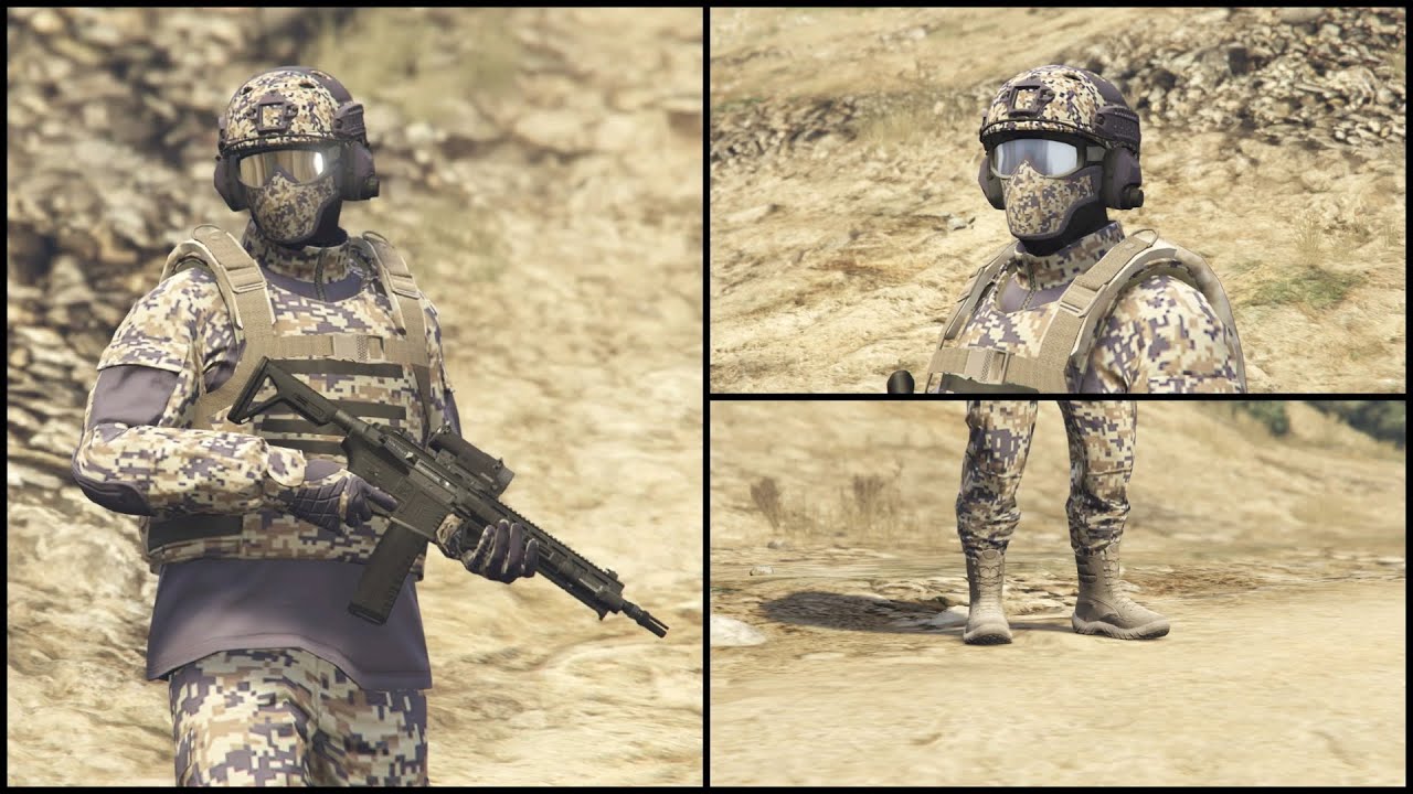 Military Outfit CLIP 2 GTA 5 Online GERMAN YouTube 