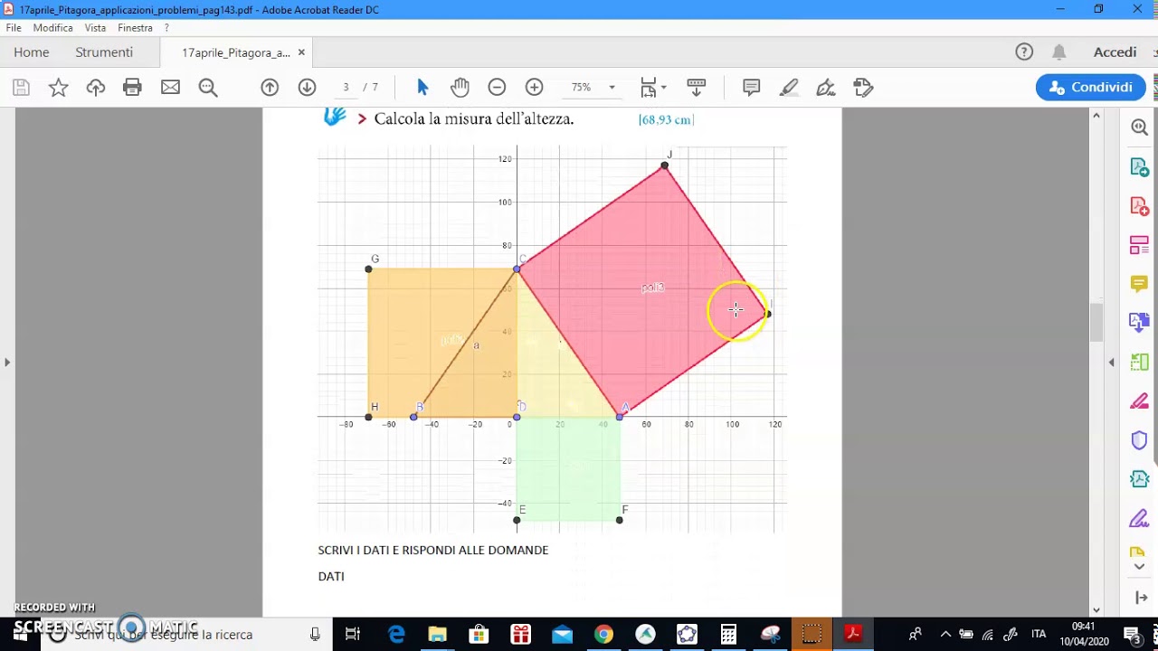Teorema Di Pitagora Applicato Al Triangolo Isoscele Al Rettangolo E Al 