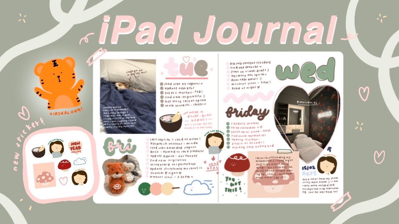 iPad Journal 2023 ASMR 🤎 | Digital Bullet Journal | GoodNotes Planner ...
