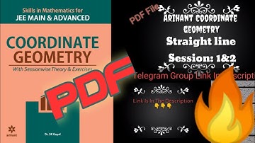 Straight Lines Session 1&2 | Arihant Coordinate Geometry | JEE