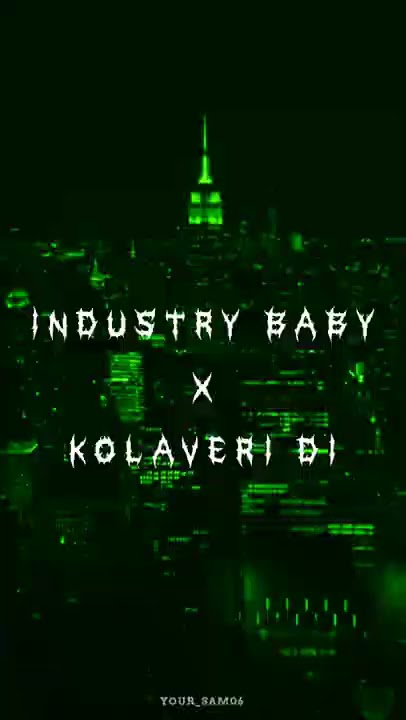 Industry baby X Kolaveri di remix || lyrical edit || Sam Edits || #industrybaby #kolaveridi #shorts