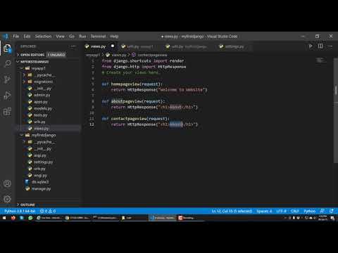 #5 Print HttpResponse in Django - Django Tutorials