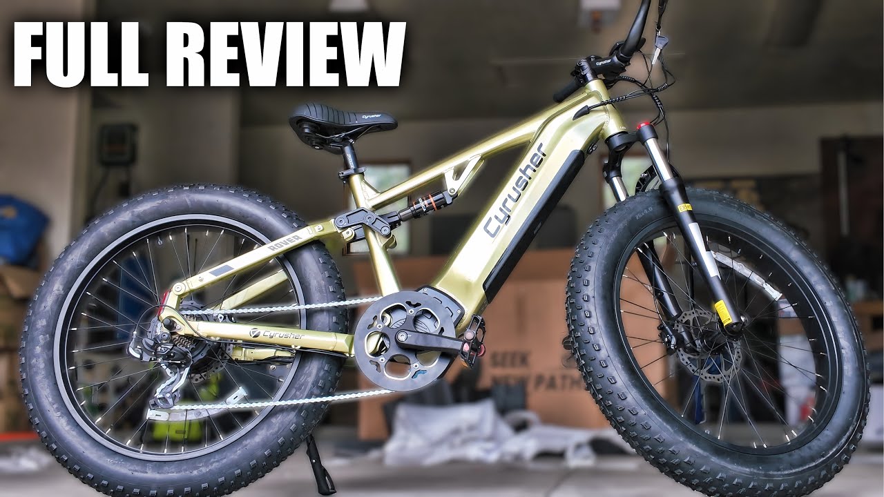 Cyrusher Rover Dual Suspension Ebike Review - Full Lime Crush