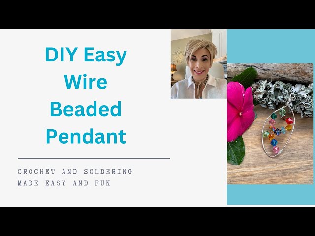 Make A Beautiful Beaded Pendant In Minutes With This Easy Wire Wrapped  Tutorial! 