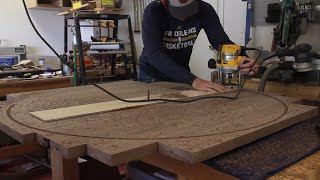 Making a 48' Round Walnut Tabletop