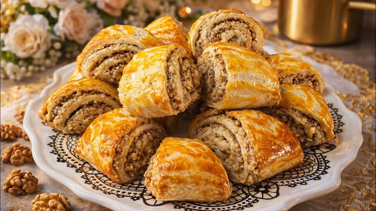 Тает во рту! 🇦🇿 Азербайджанская ОРЕХОВАЯ КЯТА: Секрет рассыпчатого теста🔥