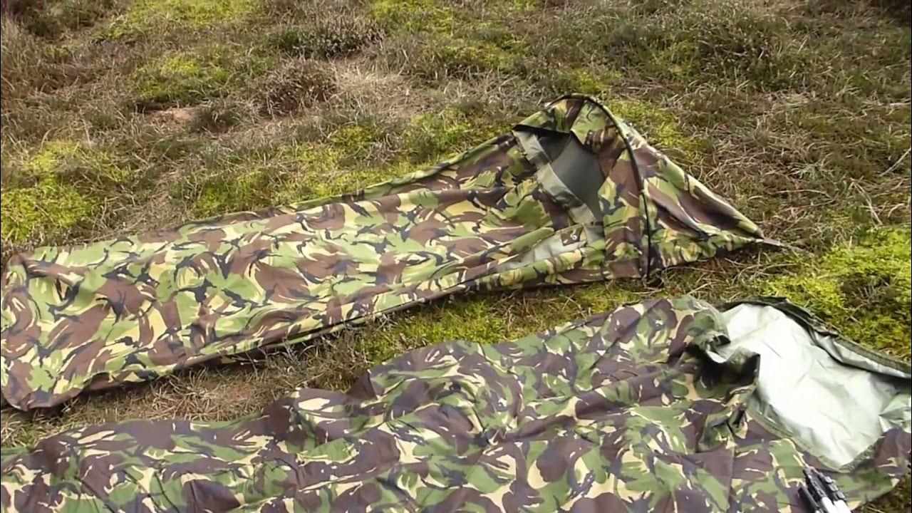 Stealth Camping - Dutch Army Hooped Bivi Vs British Army Bivi - YouTube