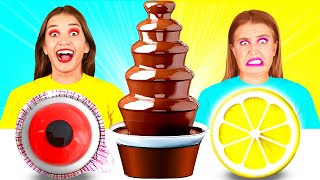 Desafío De Fuente De Chocolate | Recetas de Comida Divertidas por BaRaFun Challenge