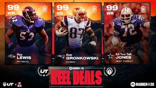 Reel Deals Part 1.5 Ray Lewis, Ed Too Tall Jones, Gronkowski , J.J. Watt | Madden 26 Ultimate Team