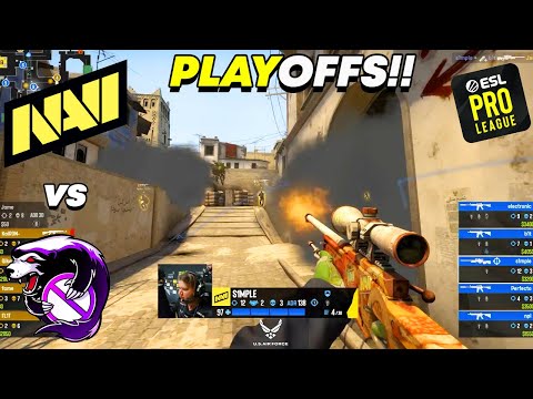 PLAYOFFS!! - NaVi vs Outsiders - HIGHLIGHTS - ESL Pro League | CSGO