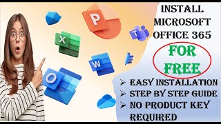 how to install and activate microsoft office 365 for free.